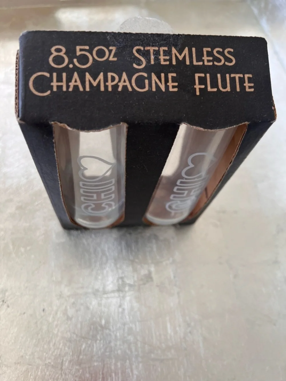 Chicago Champagne Flutes - Clear Glass Set